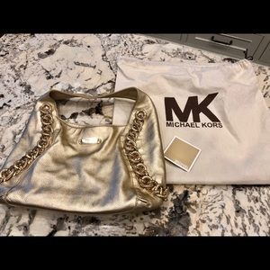 Michael Kors Metallic Gold Purse